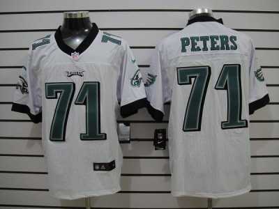 Nike NFL philadelphia eagles #71 Peters White Jerseys(Elite)