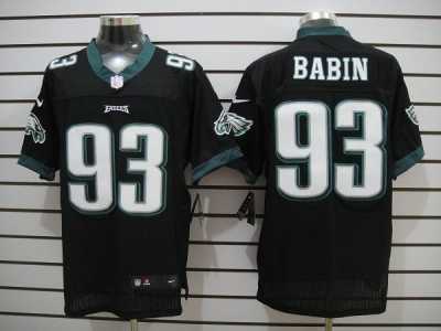 Nike NFL philadelphia eagles #93 jason babin black[Elite]