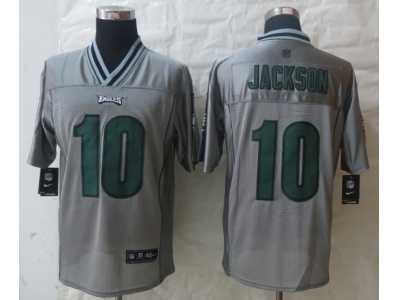 Nike Philadelphia Eagles #10 Jackson Grey Jerseys(Vapor Elite)