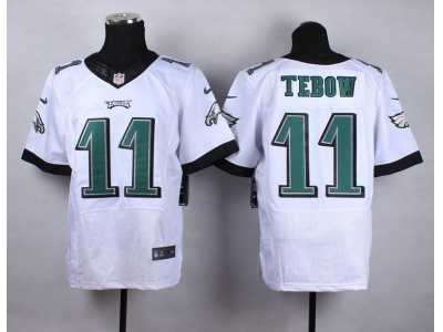 Nike Philadelphia Eagles #11 Tim Tebow white Jerseys(Elite)