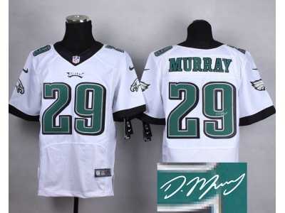 Nike Philadelphia Eagles #29 DeMarco Murray white jerseys(Elite)(Signature)