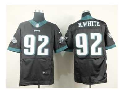 Nike Philadelphia Eagles #92 r.white black jerseys[Elite]