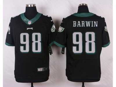 Nike Philadelphia Eagles #98 Barwin black Jerseys(Elite)
