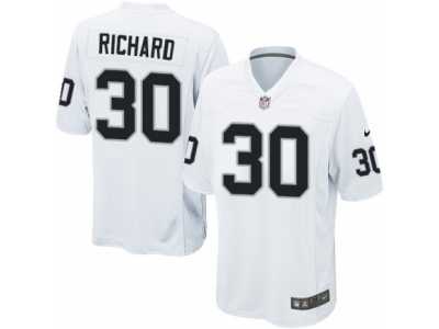 Men's Nike Oakland Raiders #30 Jalen Richard Game White NFL Jersey