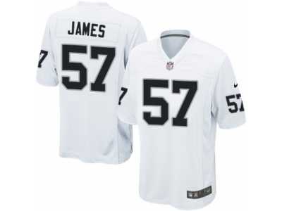 Men's Nike Oakland Raiders #57 Cory James Game White NFL Jersey