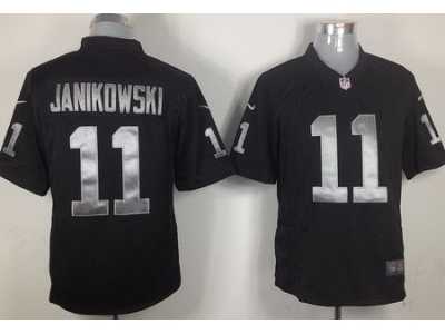 Nike NFL Oakland Raiders #11 Sebastian Janikowski Black Game Jerseys