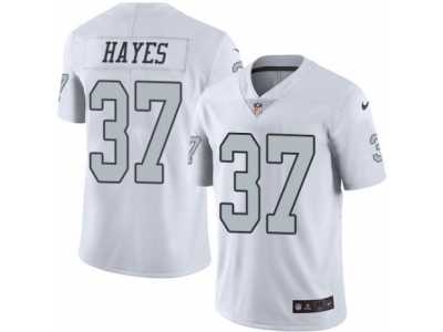 Men's Nike Oakland Raiders #37 Lester Hayes Elite White Rush NFL Jersey