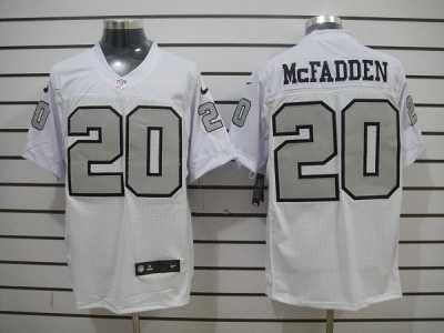 Nike NFL Oakland Raiders #20 Darren McFadden White Jerseys Alternate(Elite)