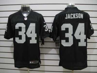 Nike NFL Oakland Raiders #34 Bo.Jackson Black Jerseys(Elite)