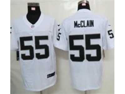 Nike NFL Oakland Raiders #55 Rolando McClain White Elite jerseys