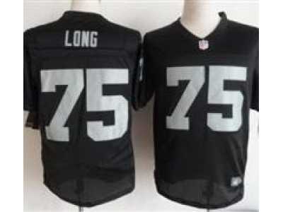 Nike NFL Oakland Raiders #75 Howie Long Black Jerseys(Elite)