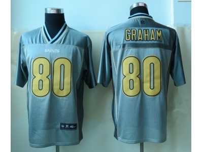 Nike New Orleans Saints #80 Graham Grey Jerseys(Vapor Elite)