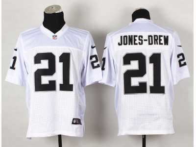 Nike Oakland Raiders #21 Maurice Jones-Drew White Jerseys(Elite)