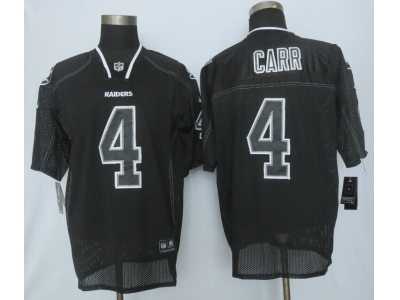 Nike Oakland Raiders #4 Derek Carr Black Jersey(Lights Out Elite)