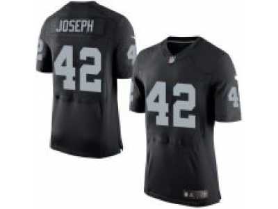 Nike Oakland Raiders #42 Karl Joseph Black Team Color Men''s Stitched NFL Elite Jerseys