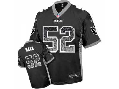 Nike Oakland Raiders #52 Khalil Mack Black Men's Stitched NFL Elite Drift Fashion Jersey
