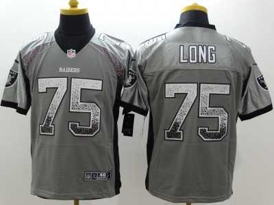 Nike Oakland Raiders #75 Howie Long grey jerseys(Drift Fashion Elite)