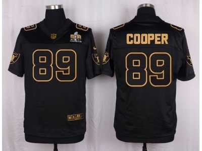 Nike Oakland Raiders #89 Amari Cooper Black Pro Line Gold Collection Jersey(Elite)