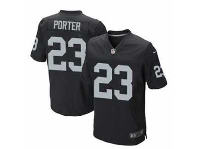 Nike jerseys oakland raiders #23 porter black[Elite][porter]