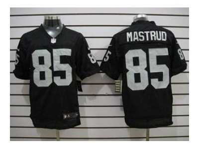 Nike jerseys oakland raiders #85 mastrud black[Elite][mastrud]