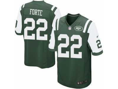 Men's Nike New York Jets #22 Matt Forte Game Green Team Color NFL Jersey