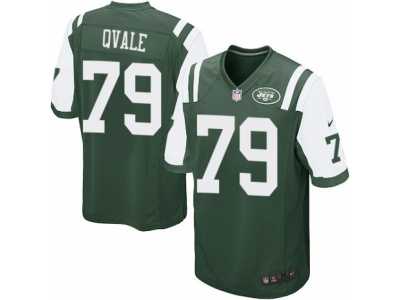 Men's Nike New York Jets #79 Brent Qvale Game Green Team Color NFL Jersey