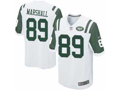 Men's Nike New York Jets #89 Jalin Marshall Game White NFL Jersey