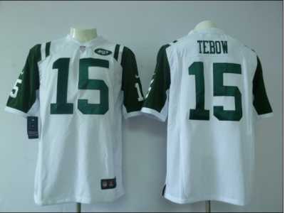 Nike NFL New York Jets #15 Tim Tebow White Game Jerseys