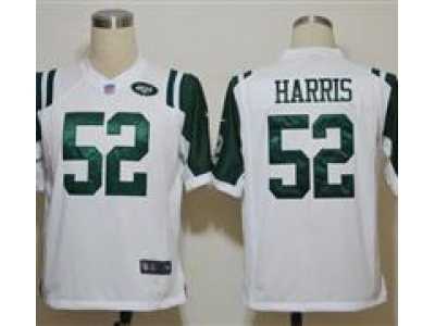 Nike NFL New York Jets #52 David Harris White Game Jerseys