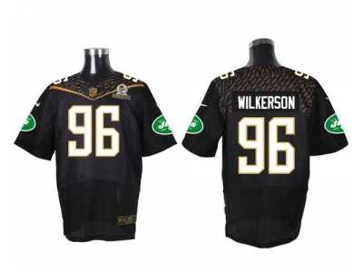 2016 Pro Bowl Nike New York Jets #96 Muhammad Wilkerson Black jerseys(Elite)