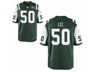 Men Nike NFL New York Jets #50 Darron Lee Green Elite stitched jersey