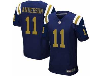 Men's Nike New York Jets #11 Robby Anderson Elite Navy Blue Alternate NFL Jersey