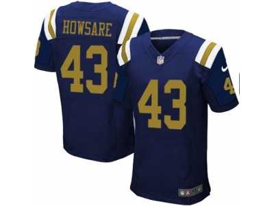 Men's Nike New York Jets #43 Julian Howsare Elite Navy Blue Alternate NFL Jersey