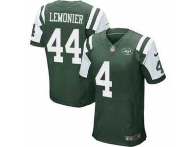 Men\'s Nike New York Jets #44 Corey Lemonier Elite Green Team Color NFL Jersey