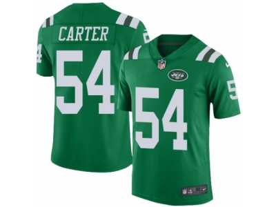 Men\'s Nike New York Jets #54 Bruce Carter Elite Green Rush NFL Jersey
