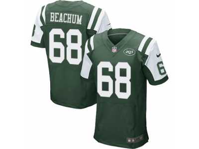 Men's Nike New York Jets #68 Kelvin Beachum Elite Green Team Color NFL Jersey