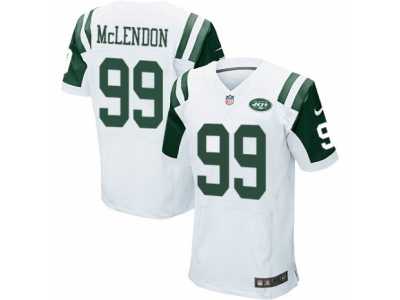 Men's Nike New York Jets #99 Steve McLendon Elite White NFL Jersey