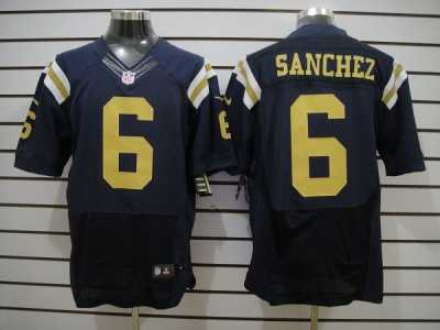 Nike NFL new york jets #6 sanchez dk.blue Elite Jerseys