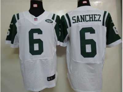 Nike NFL new york jets #6 sanchez white Elite jerseys