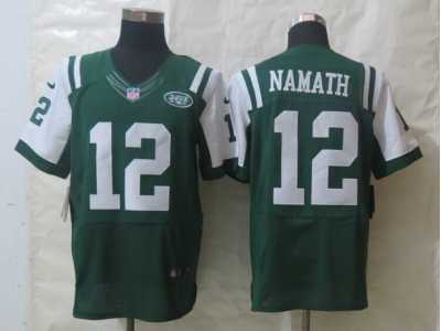 Nike New York Jets #12 Namath Green Jerseys(Elite)