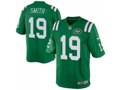 Nike New York Jets #19 Devin Smith Green Men Rush jerseys(Elite)
