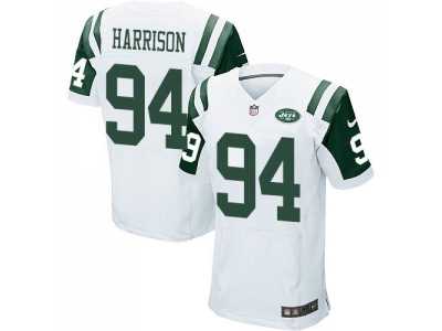 Nike New York Jets #94 Damon Harrison white Jerseys(Elite)