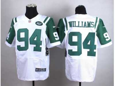 Nike Nike New York Jets #94 Leonard Williams white jerseys(Elite)