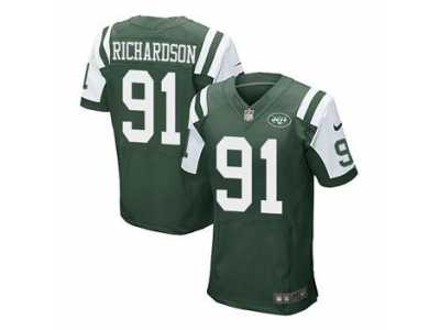 Nike jerseys new york jets #91 richardson green[Elite]