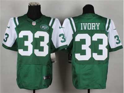 Nike new york jets #33 Chris Ivory Green jerseys[Elite]