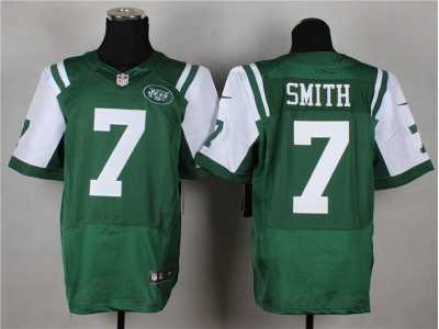 Nike new york jets #7 Geno Smith Green jerseys[Elite]