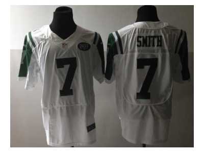 Nike nfl jerseys new york jets #7 smith white[Elite]
