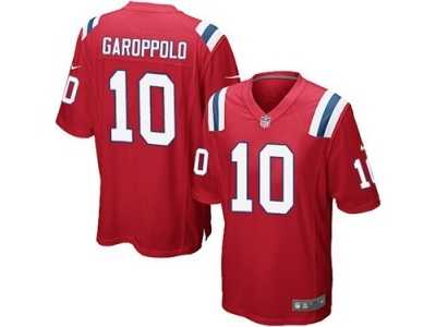 Men's Nike New England Patriots #10 Jimmy Garoppolo Game Red Alternate NFL Jersey