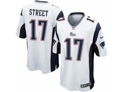 Men's Nike New England Patriots #17 Devin Street Game White NFL Jersey
