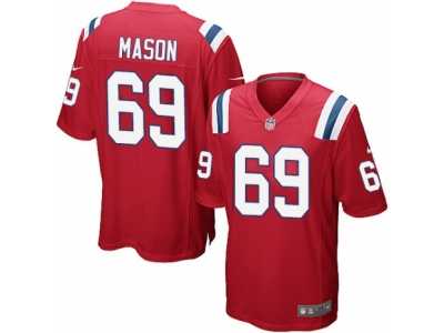 Men's Nike New England Patriots #69 Shaq Mason Game Red Alternate NFL Jersey